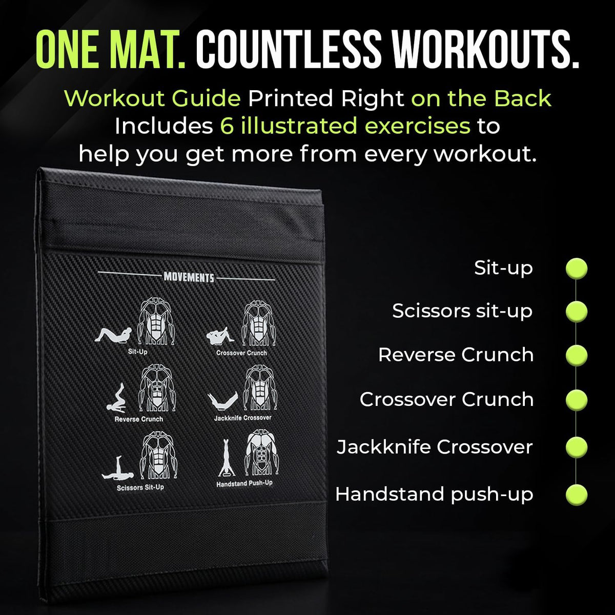 Abdominal Mat, Ab Core Trainer, Crossfit Sit-Ups, Crunches