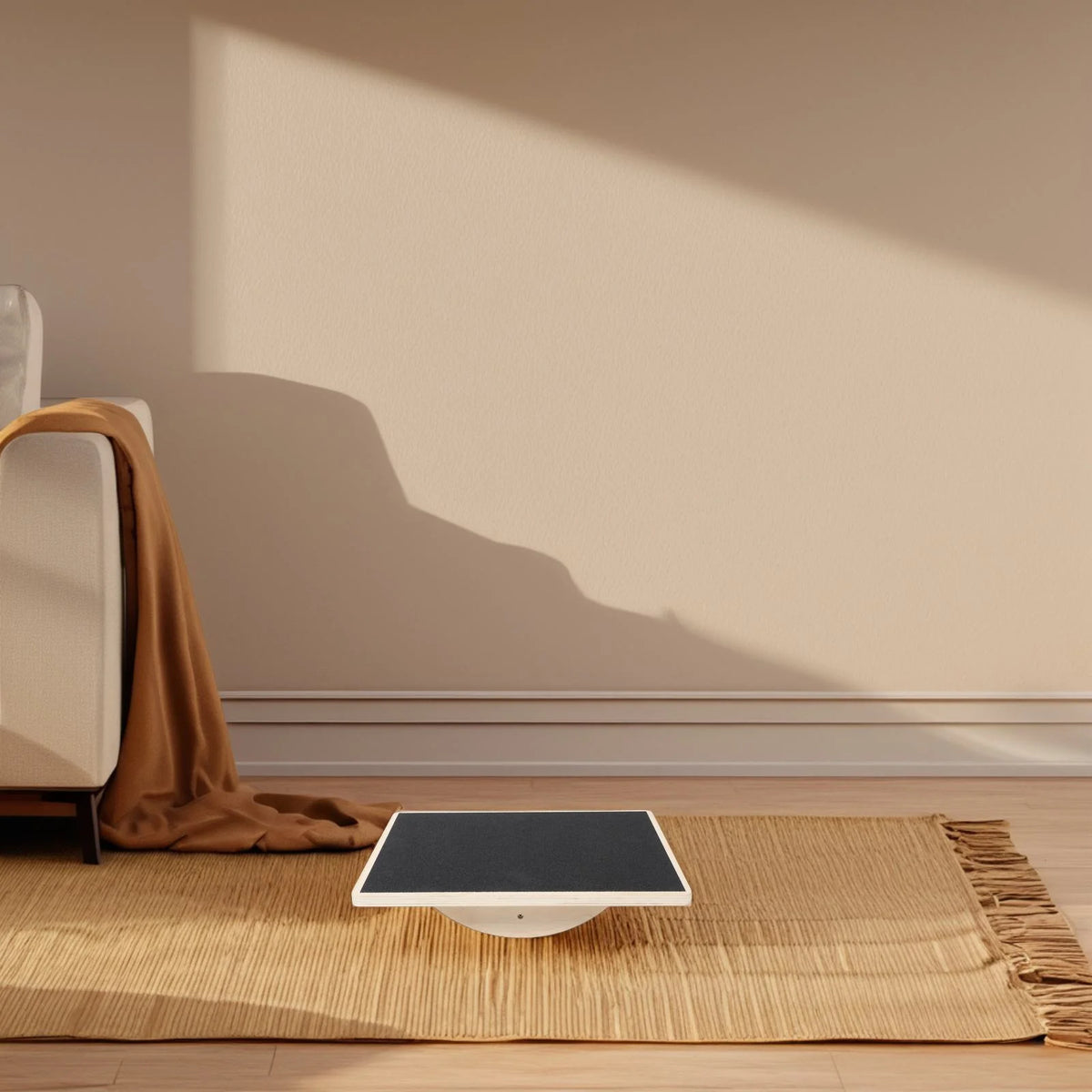 Adult Wooden Balance Trainer Board with Antislip Surface for Stability and Coordination