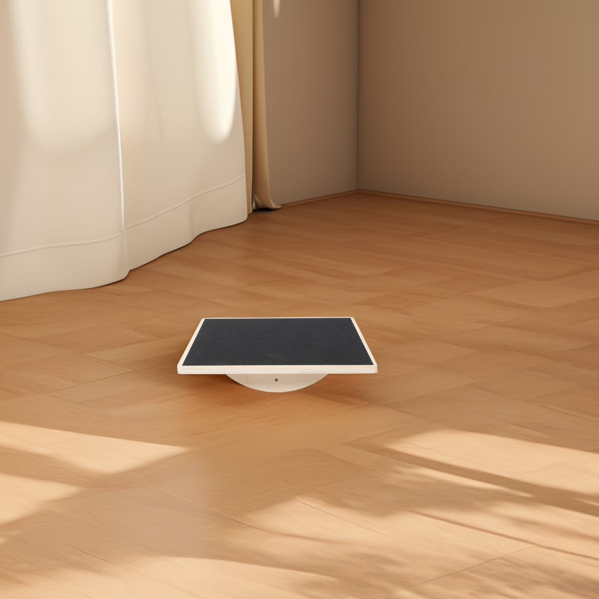 Adult Wooden Balance Trainer Board with Antislip Surface for Stability and Coordination