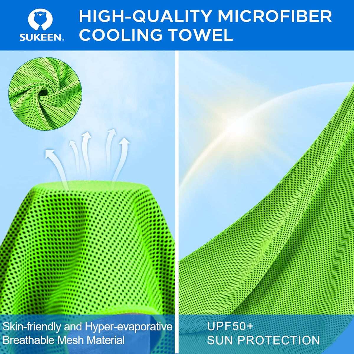 4 Pack Cooling Towels (40"X 12"), Cooling Neck Wraps, Soft Ice Towel