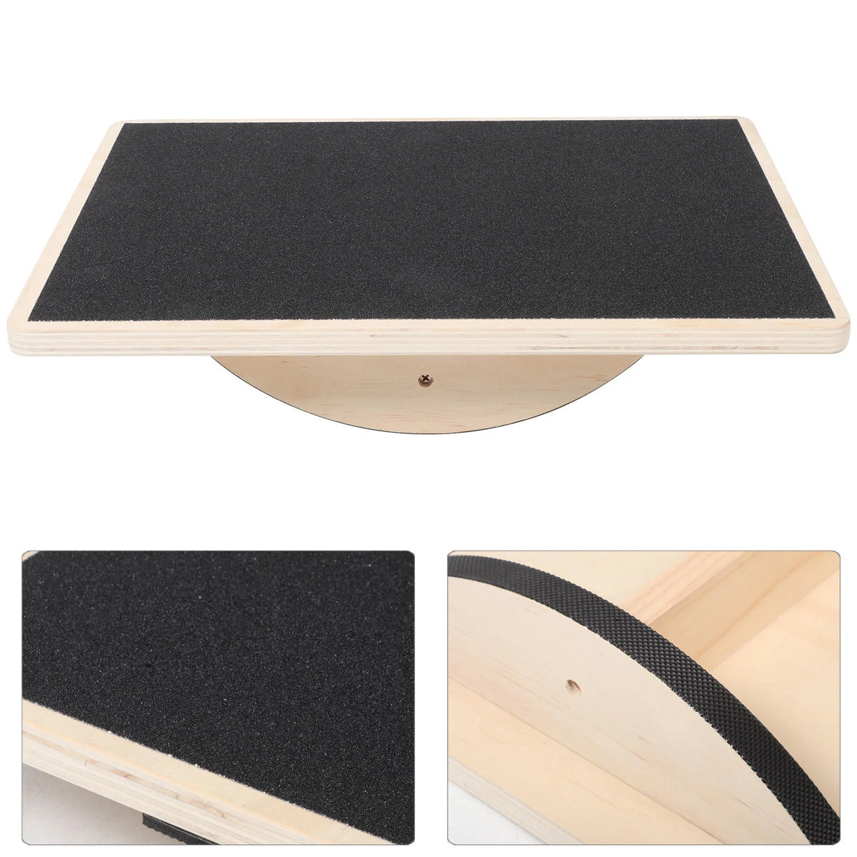 Adult Wooden Balance Trainer Board with Antislip Surface for Stability and Coordination