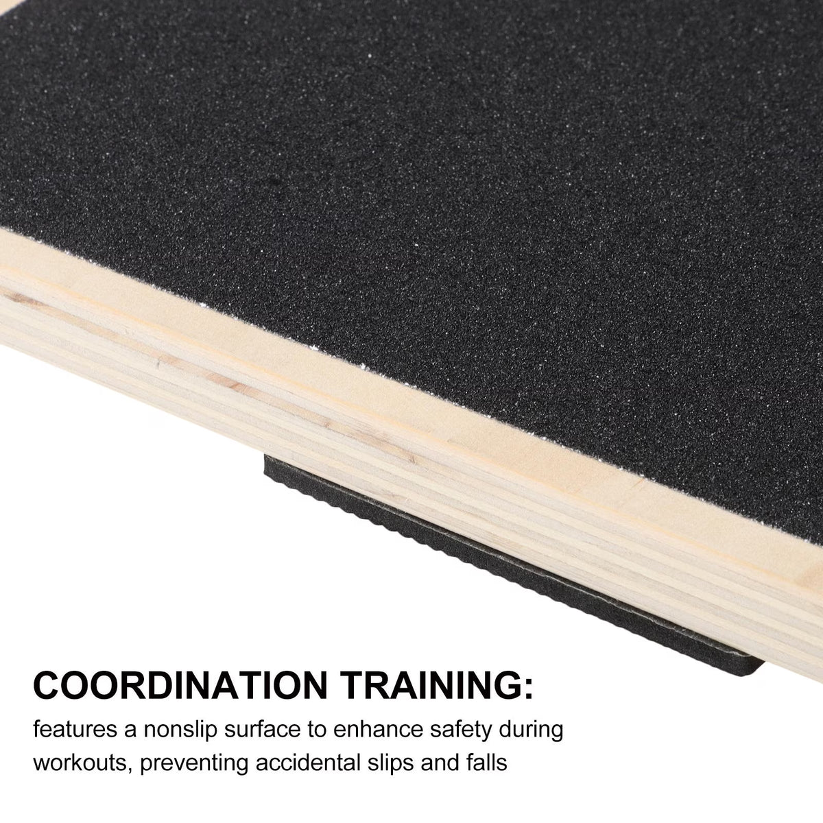 Adult Wooden Balance Trainer Board with Antislip Surface for Stability and Coordination