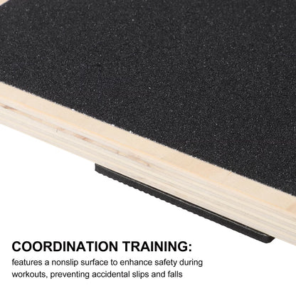 Adult Wooden Balance Trainer Board with Antislip Surface for Stability and Coordination